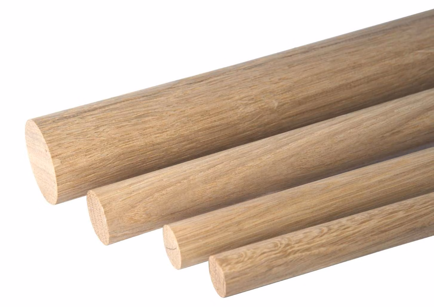 Set di 10 bastoncini in legno di quercia, diametro 10 mm