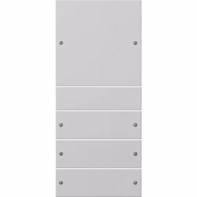 Set di interruttori a bilanciere Gira 4f (1+3) Sistema 55 Grigio (laccato) 2184015