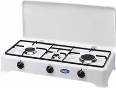 Fornello a gas CF PARKER 3 zone cottura bianco L: 71 cm, P: 32 cm, H: 14,5 cm