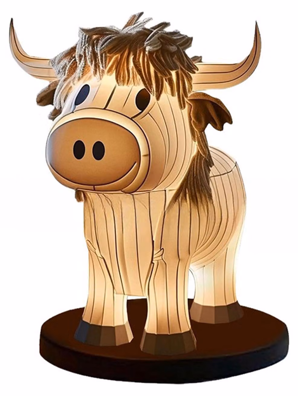 Lampada da tavolo Yak, lampada da scrivania a forma di vitello illuminata, decorazione per la casa, camera da letto, decorazione per comodino
