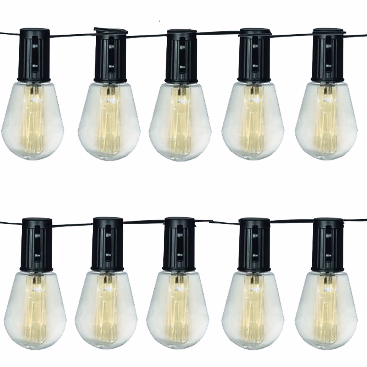 Luxform luci per feste a energia solare 10 LED Alicante Trasparente