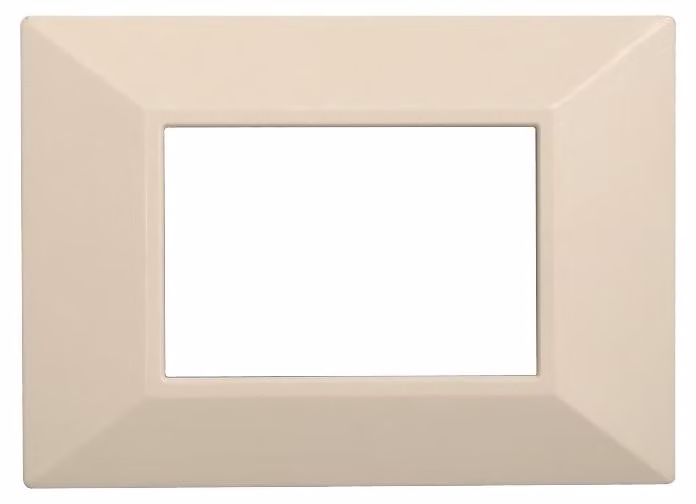 ETTROIT AN90309 Placca Piramide 3P Serie MOON Colore Sabbia Compatibile Con Bticino Axolute