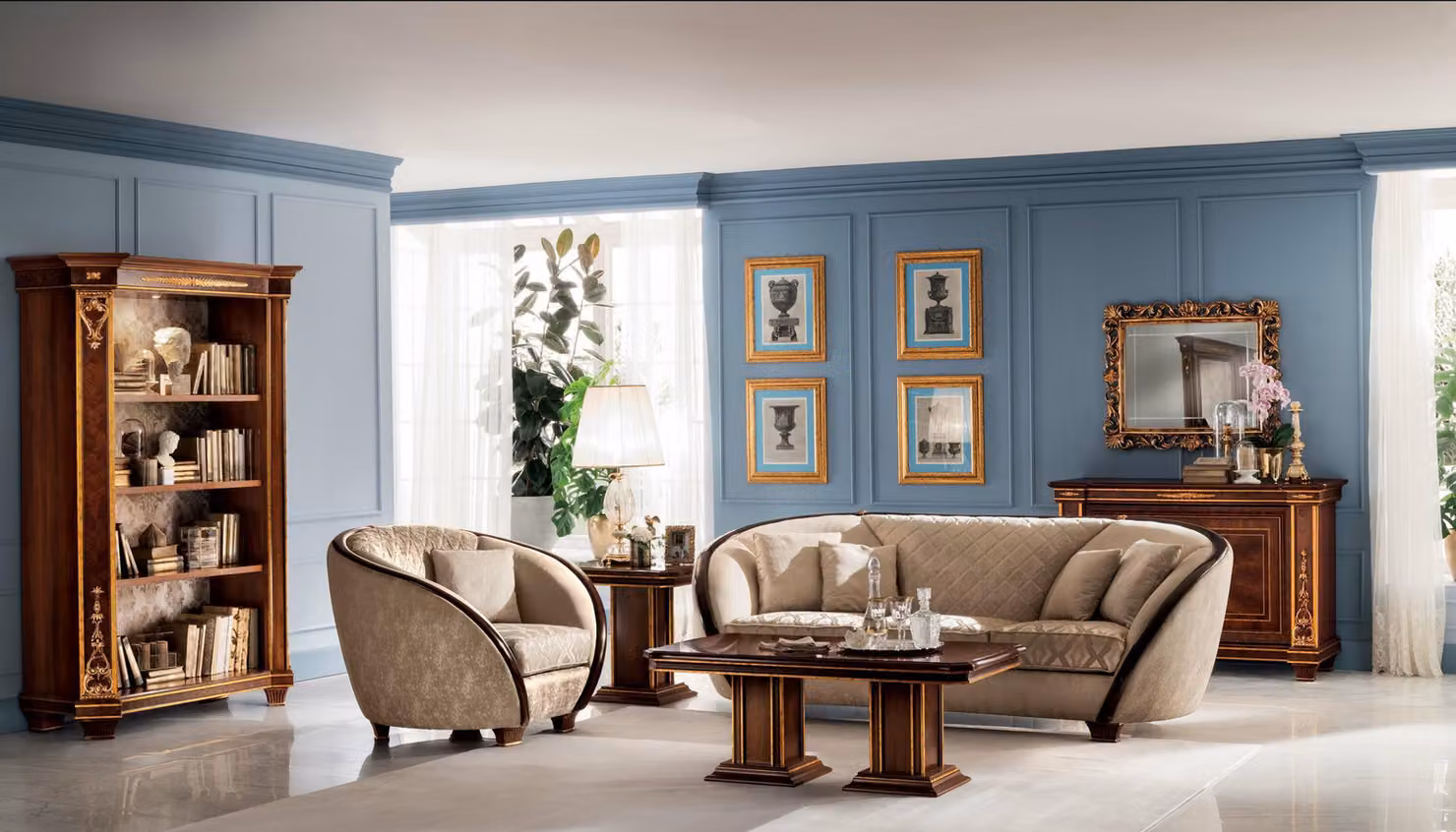 Chesterfield Textil Design Sofa Couch Polster Sofas Couchen Luxus Stoff 3 Sitzer