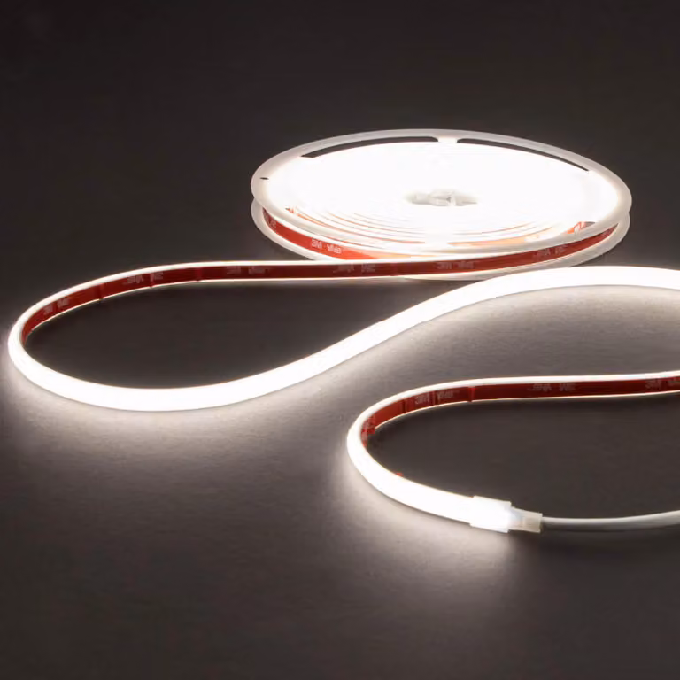 STRISCIA LED LINEARE COB ARELUX XTAP, 220V, 12W/metro, bobina da 50 metri, 286 LED/metro, CRI 80, IP65, 3000K