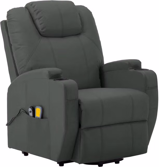 Poltrona Alzapersona Antracite in Similpelle 289760