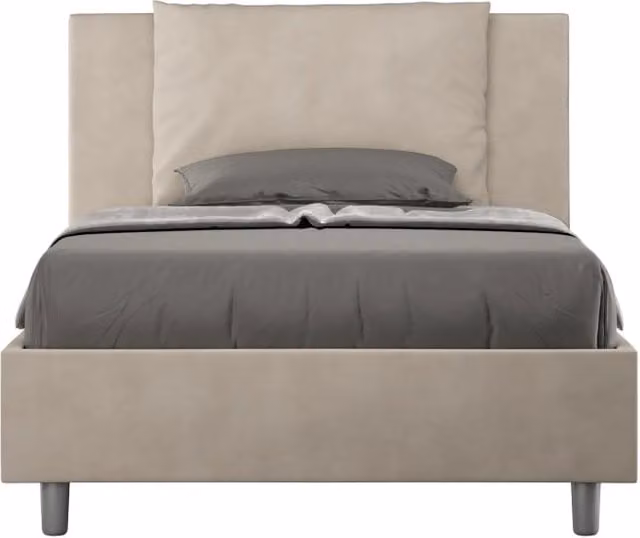 Letto 1 Piazza e Mezzo 120x210 cm Senza Rete Antea Sabbia