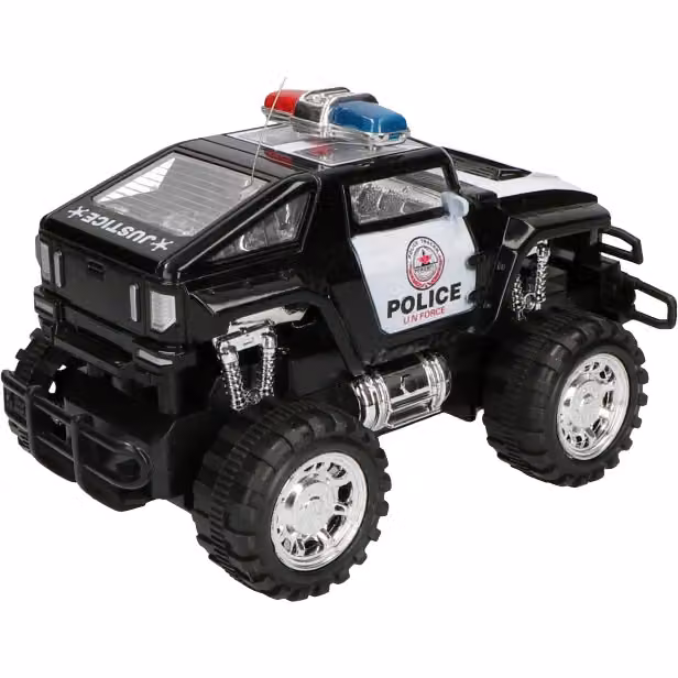 Fuoristrada della Polizia Radiocomandato Squadra Speciale TU GIOCHI, Colore Nero