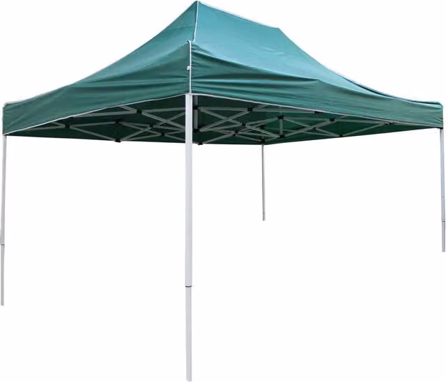 Gazebo Holiday con struttura in acciaio e copertura in poliestere verde L: 450 cm, P: 300 cm