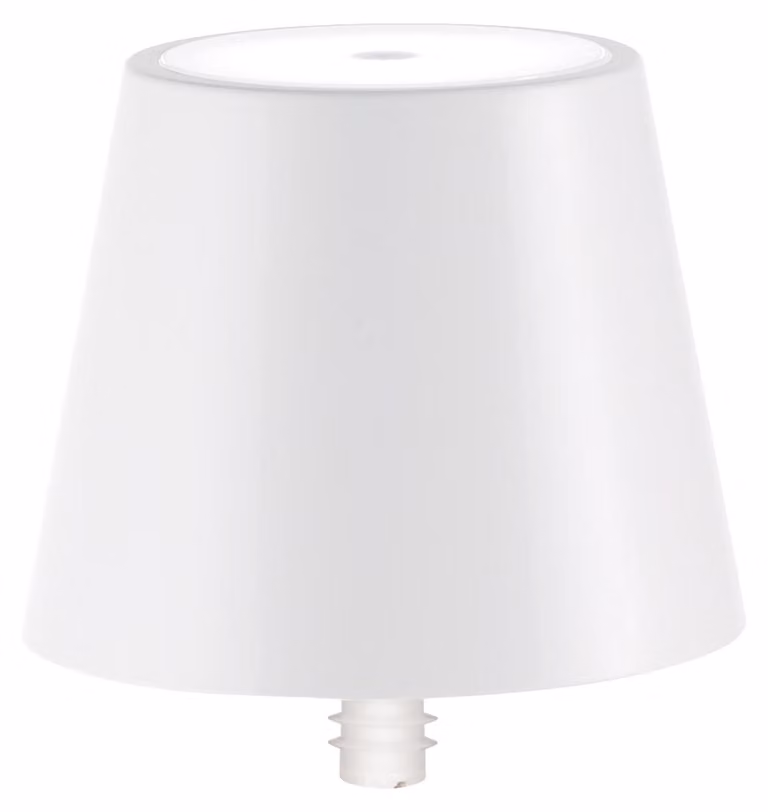 Lampada a led Poldina STOPPER di Zafferano ricaricabile e portatile colore Bianco con batteria fino a 12 ore