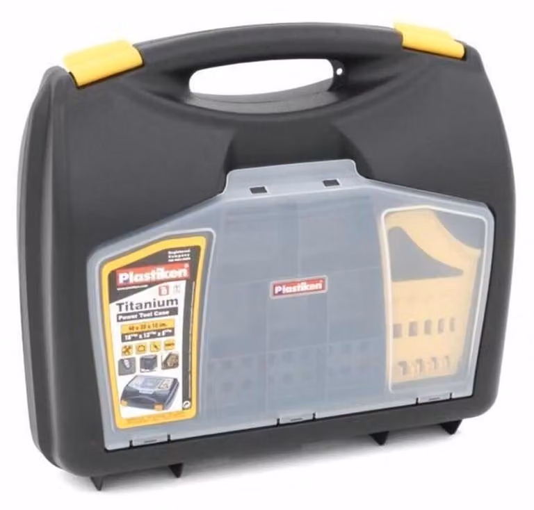 Tool case - Plastiken - 63040_NOIRE - 40 cm - Titanium - Plastic