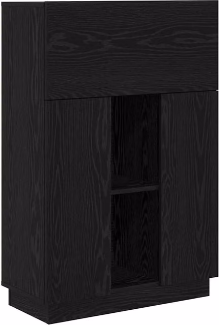 Scrivania | Tavolo da Ufficio Rovere Nero 71,5 x 31,5 x 106,5 cm Legno multistrato