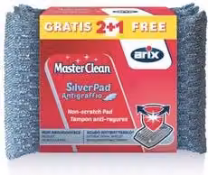 Set di 3 spugne Silver Pad antigraffio e antibatteriche Arix