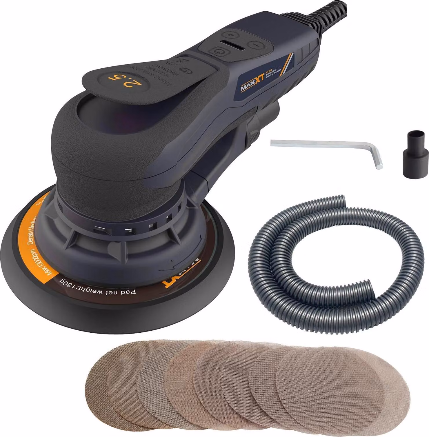Levigatrice orbitale, funzionamento silenzioso, design ergonomico, 220V 2,5