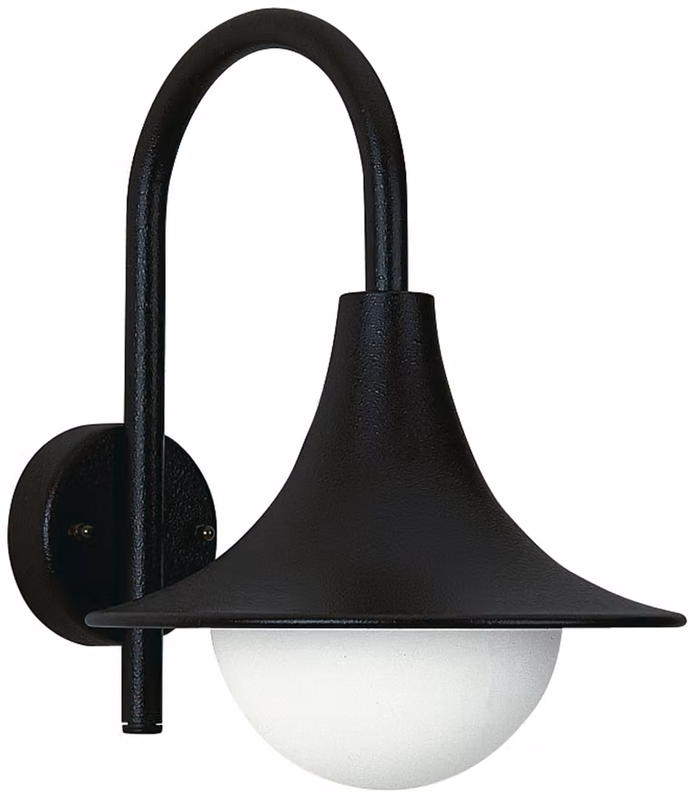 Lampada da parete sospesa in alluminio nero 660669