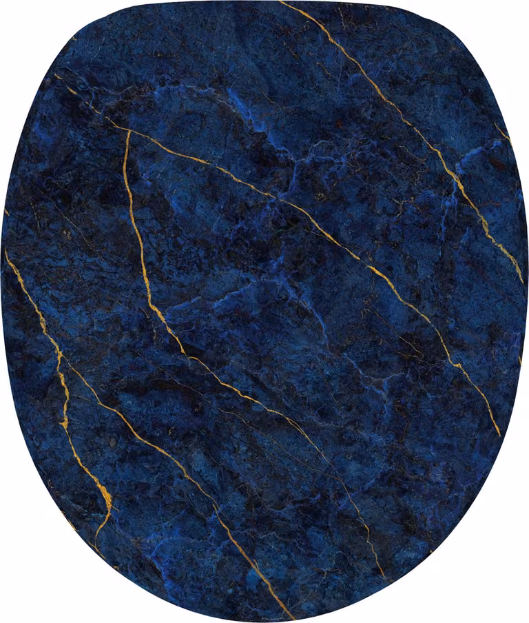 Sedile WC SANILO® con meccanismo Soft-Close Marmor Blu scuro
