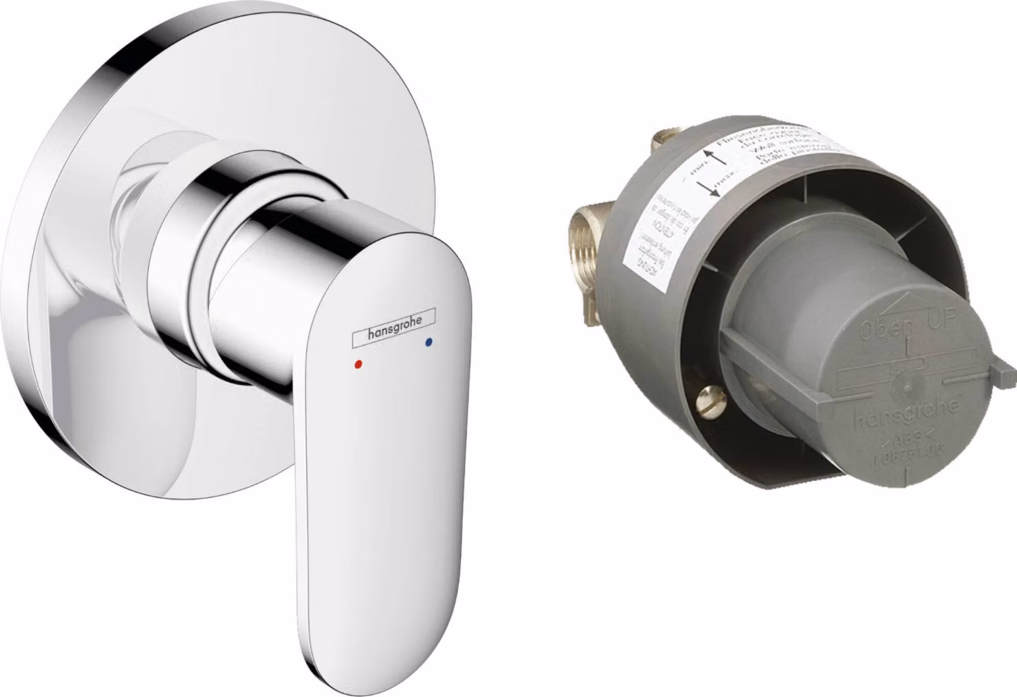 Hansgrohe Vernis Blend - Miscelatore da incasso per doccia con corpo, cromo 71663000