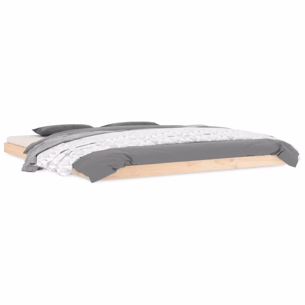 Struttura Letto in Legno Massello di Pino Design Mania con Doghe Fisse, L/P/H: 203.5 x 180 x 151 cm – 2