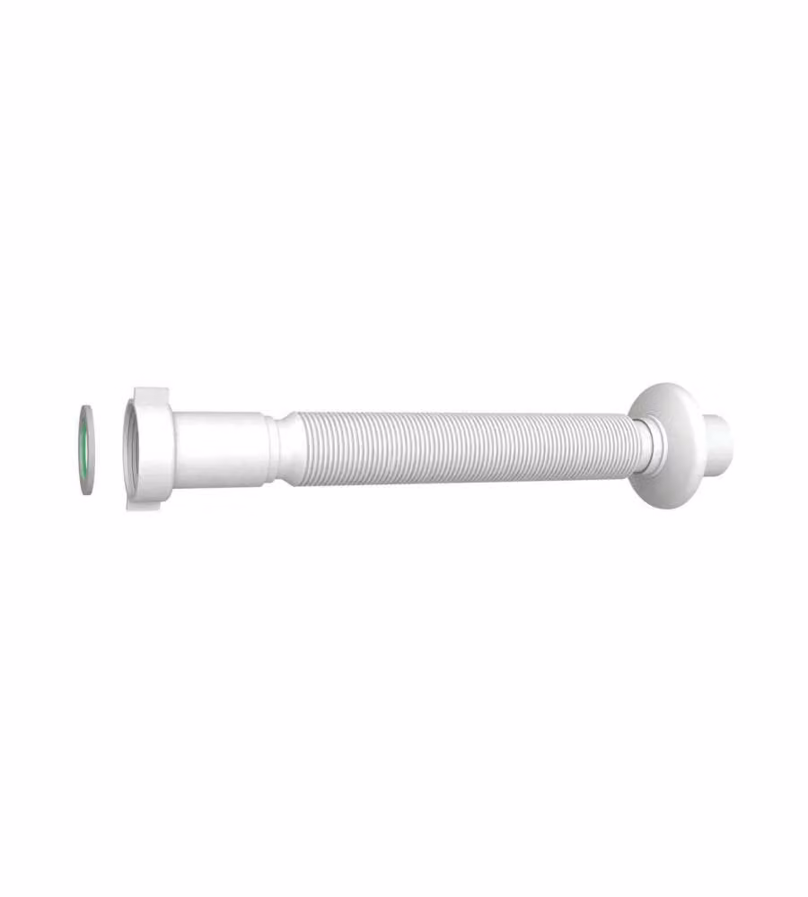 IDRO BRIC Canotto flessibile estensibile 1"x32 con ghiera plastica - Nero