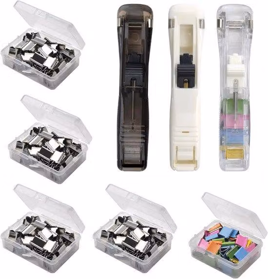Dispenser per fascette, 3 pezzi, acciaio inossidabile, portatile, 250 fascette