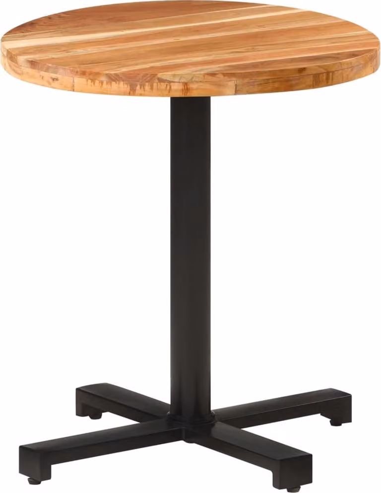 Maison Exclusive - Tavolino da bistrot rotondo Ø 70x75 cm in legno massello di acacia