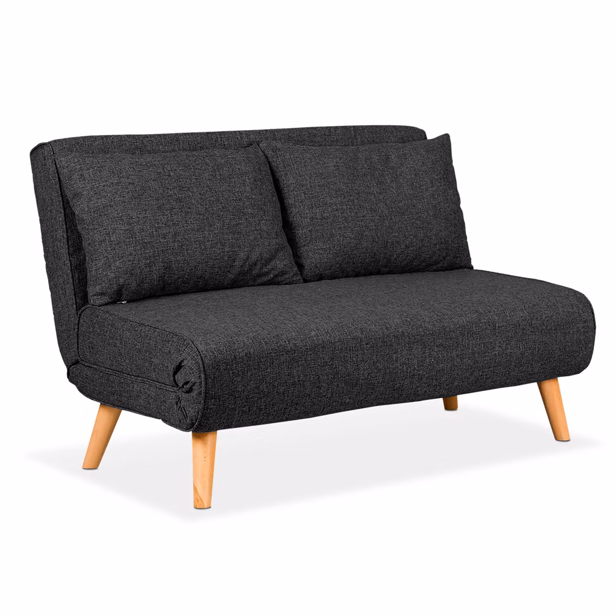 Poltrona Letto trasformabile, Divanetto clic clac Due posti | Foldy Grigio scuro