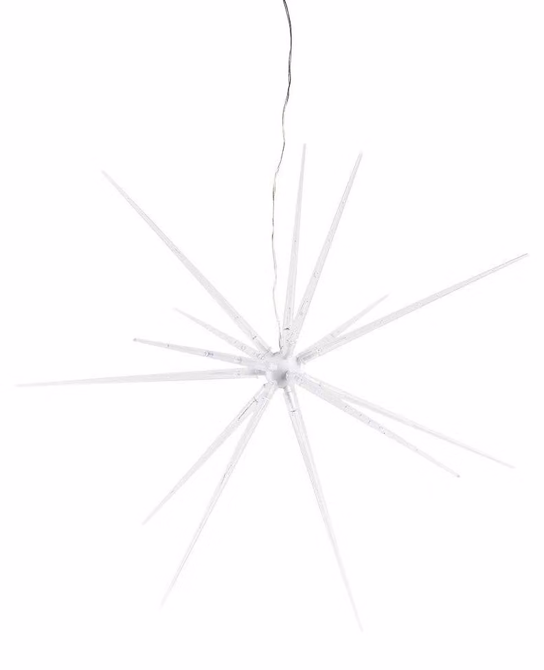 Fanale a LED tridimensionale per esterni, diametro 50 cm, 14 LED bianco caldo, 8 funzioni di illuminazione, timer