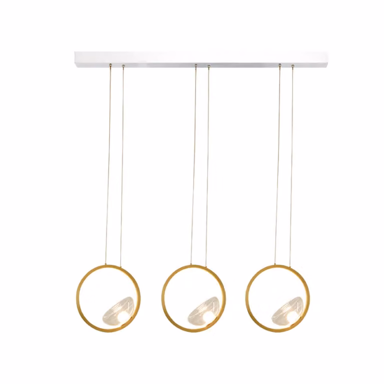 Zambelis Lampada a sospensione 23029, dimmerabile, Ottone / Oro, Soggiorno / Sala da pranzo, Alluminio, Moderno, Lampada a sospensione