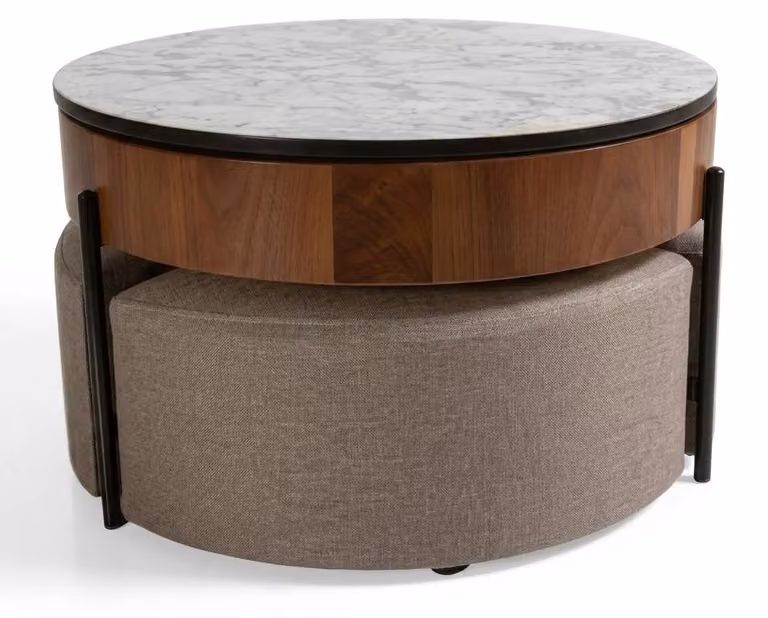 Elegante tavolino dal design moderno con una struttura robusta