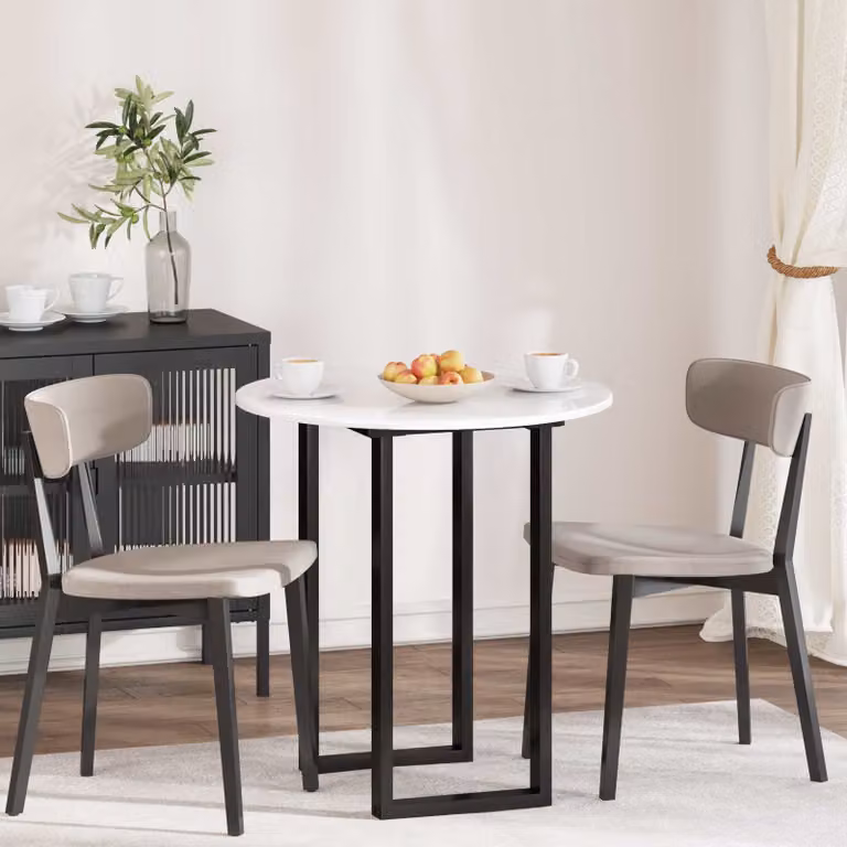 Piano del tavolo rotondo vidaXL in legno ingegnerizzato bianco, Ø 70 cm, H 1,5 cm