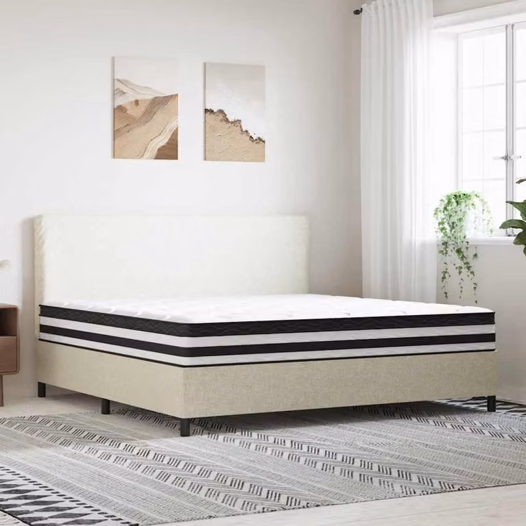 vidaXL Materasso a Molle Insacchettate Medio 200x200 cm