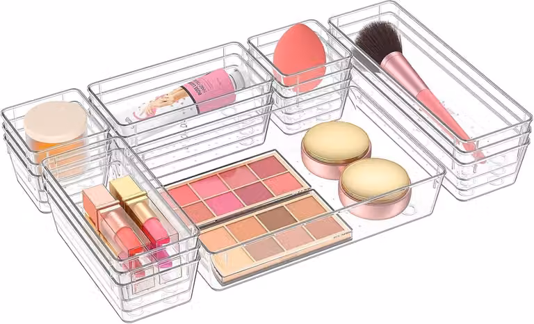Set di 18 organizer per cassetti, adatto a diversi usi