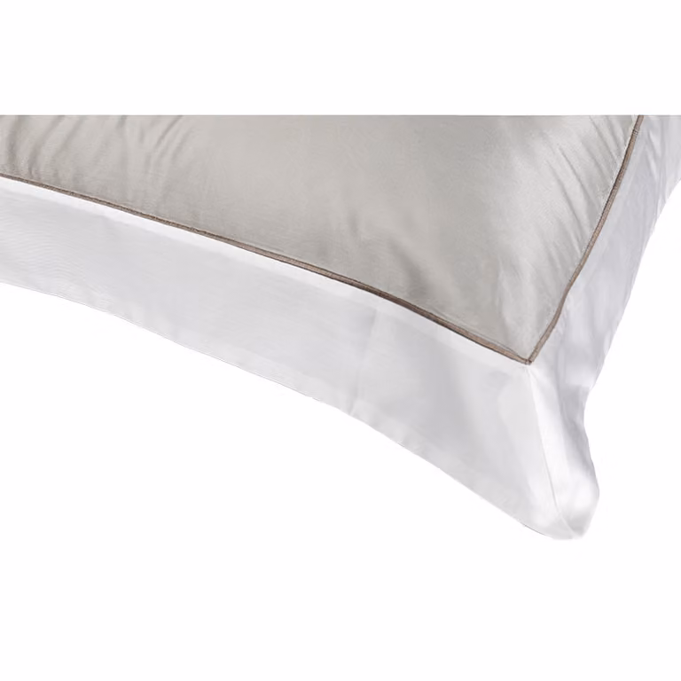 QUADRILATERO Coppia federe - Taglia: 65x65,Colore: QUADRILATERO - GRIGIO/BIANCO SETA