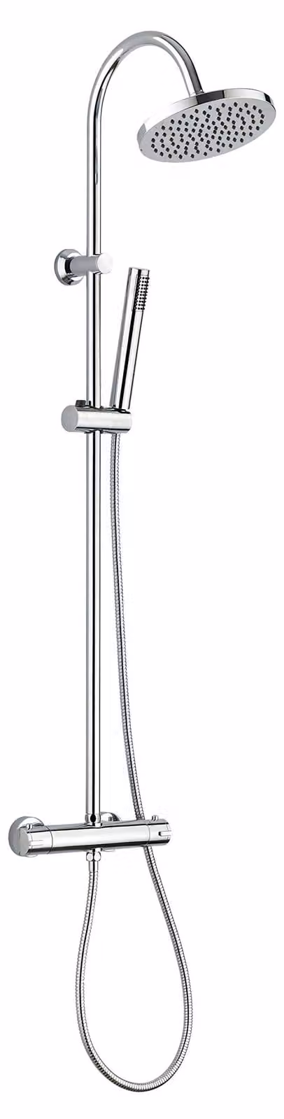 Set doccia Loona, cromato, con termostato, 3 getti e sistema anticalcare