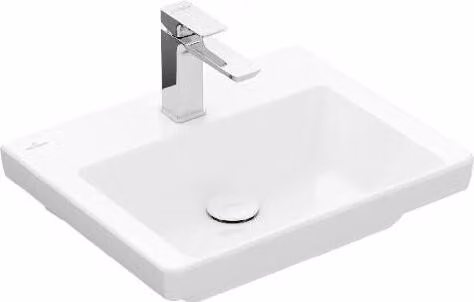 Lavabo V&B Subway 3.0 50x40 cm, angolare, senza rubinetteria, in acciaio inossidabile C-plus