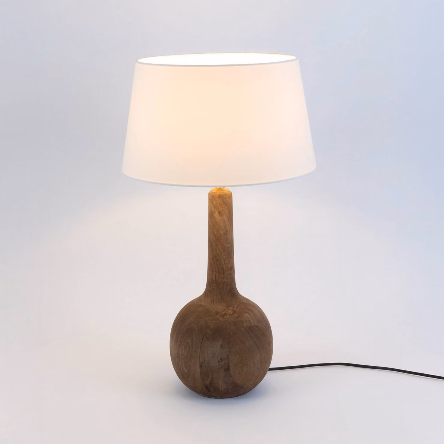 Holländer Lampada da tavolo VEZZANA, Legno scuro, Soggiorno / Sala da pranzo, Legno, Lampada da tavolo