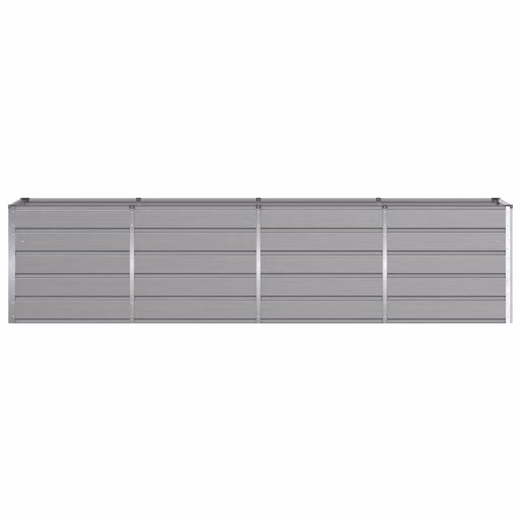 Fioriera moderna in acciaio grigio chiaro per interni ed esterni L: 240 cm, P: 80 cm, H: 75 cm – 2