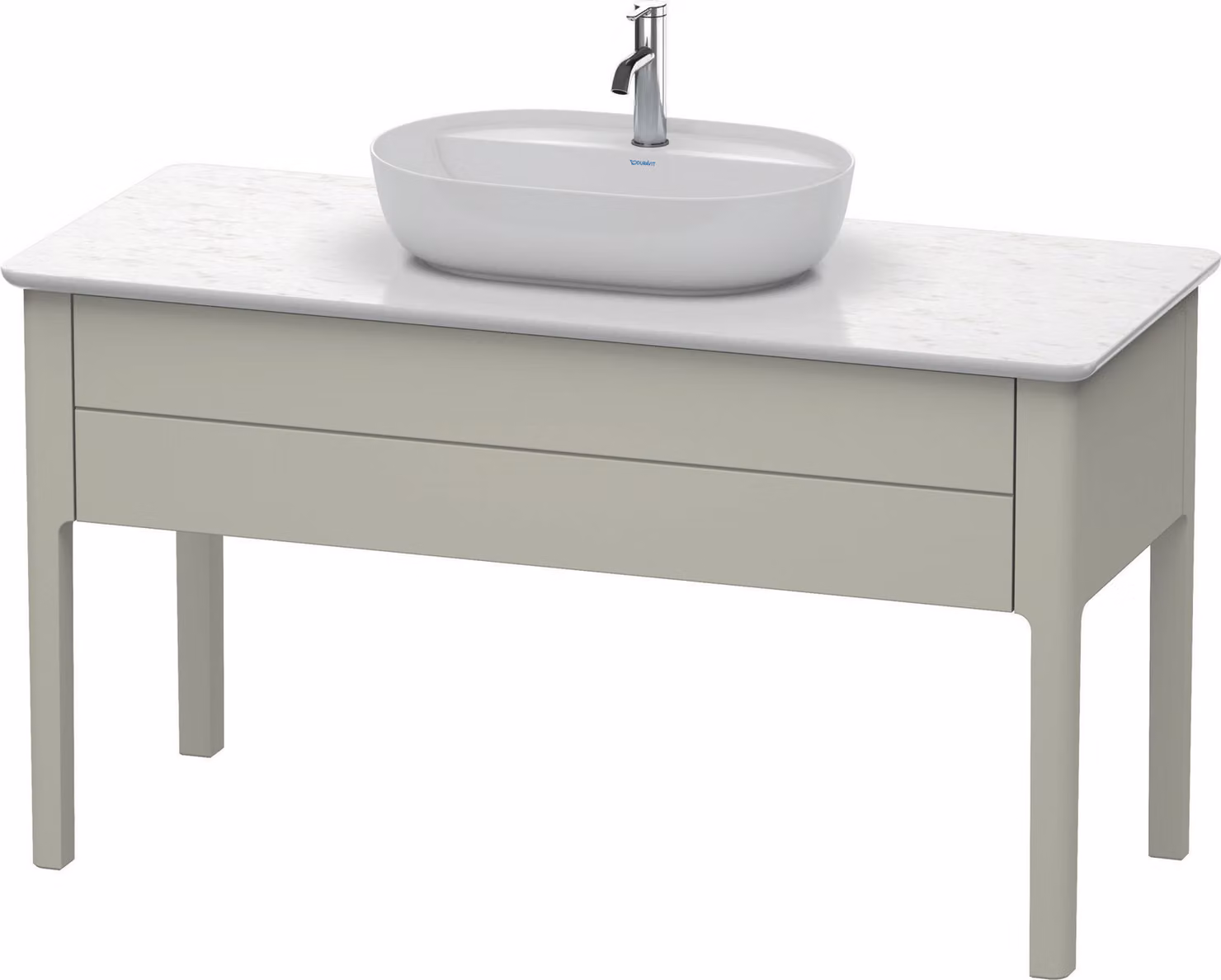 Duravit Luv bâti-support pour lavabo à poser LU9561, 1338 x 570 mm, 1 tiroir, LU956106060, LU956106060