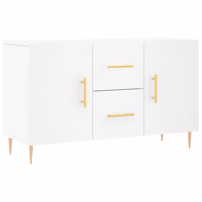 Credenza Bianca 100x36x60 cm in Legno Multistrato