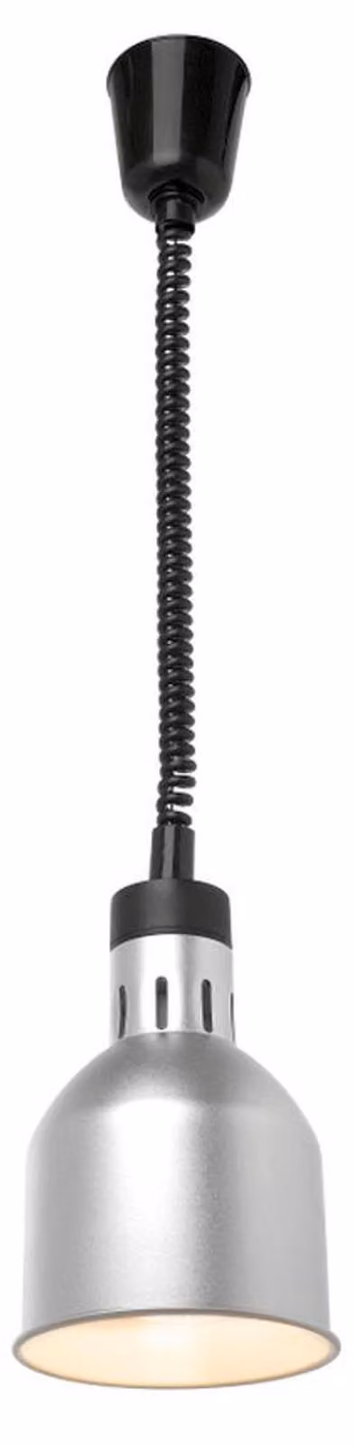 Lampada riscaldante a infrarossi KBS, anodizzata argento, con sorgente luminosa, 175x175x250 mm
