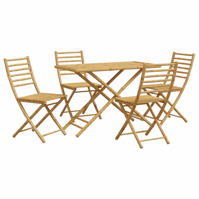 Set da Pranzo da Giardino 5 pz | Set Salotto da Giardino in Bamb¨´