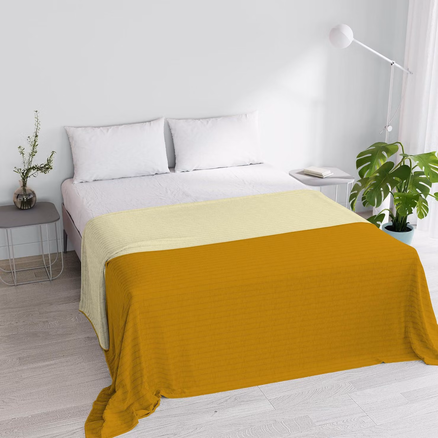 Coperta estiva in microfibra per letto matrimoniale