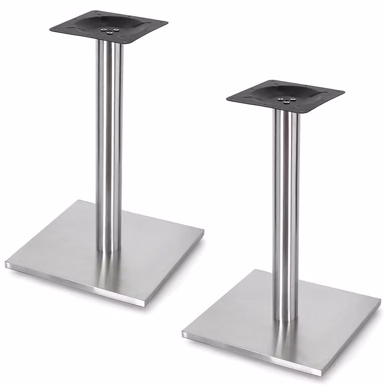 Tischbein 2x Supporto per casse in acciaio inox Supporto per altoparlanti Podio Base per tavolo