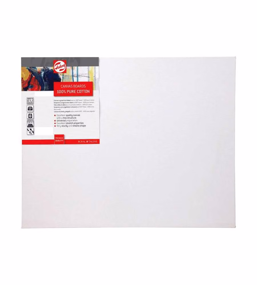 Talens Pannello in Tela 38x46 cm - Cotone per Acrilico e Olio