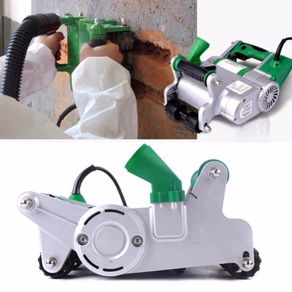 Macchina per scanalature elettrica - 1100 W - Profondità di taglio: 30 mm - 220 V - Lega di alluminio - Verde