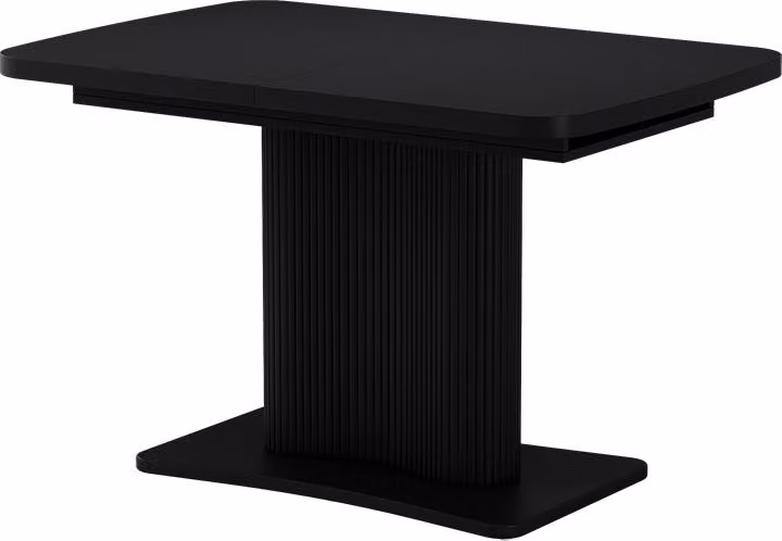 Tavolo da pranzo Vicco Fenaro Nero 120-160 x 80 cm Allungabile, Model 58009