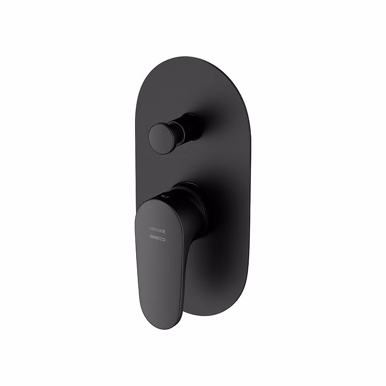 Miscelatore per vasca da incasso Cersanit Inverto nero + oro (S951-282)