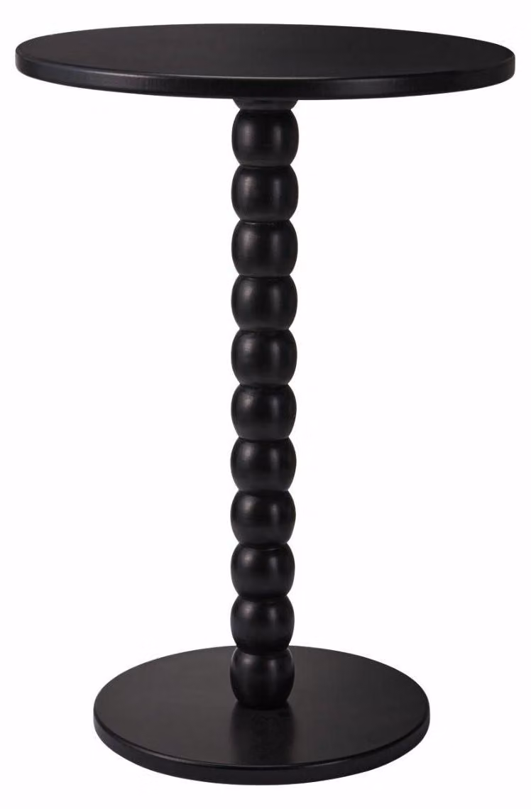 HOWHOMELY | Tavolino da salotto - Tavolino da caffè - nero - 35 x 50 cm - in legno - Tavolino da salotto - Decorativo
