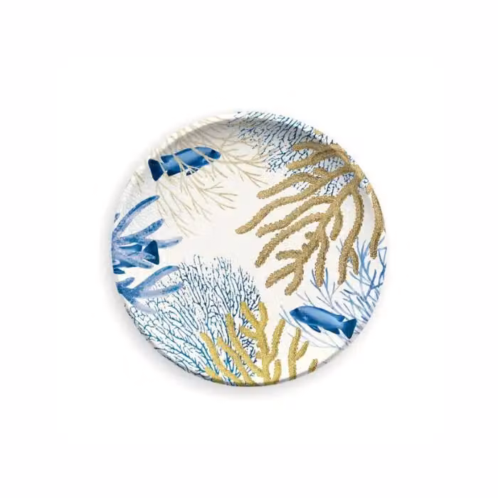 Piatto Dessert in melamina, Linea Corallo, diam. 21,5cm, 6 pezzi
