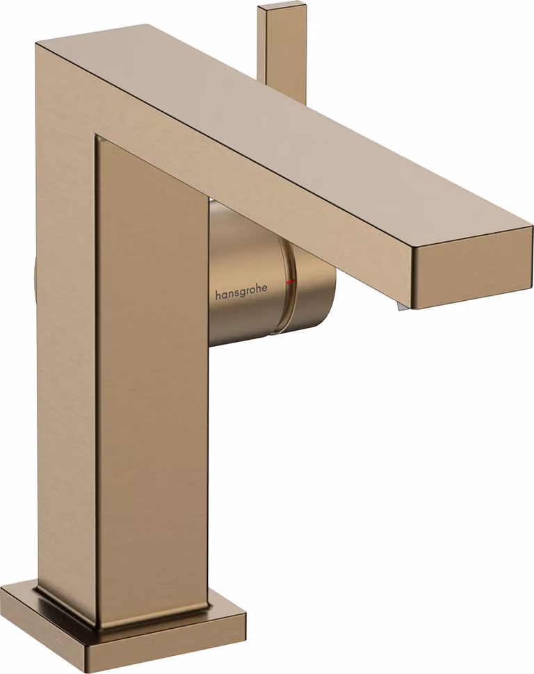 Mitigeur monocommande de lavabo hansgrohe Tecturis E Fine 110, portée 155 mm, sans garniture de vidage, CoolStart, EcoSmart+, 73021140, 73021140
