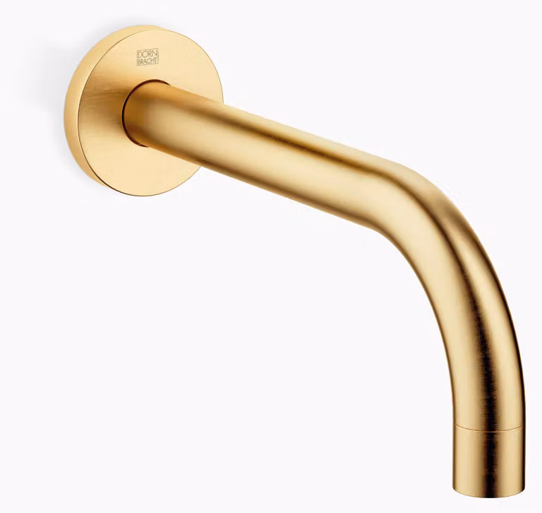 Dornbracht TARA Bec déverseur mural pour lavabos sans garniture d'écoulement, saillie 190mm, 13800882-28, 13800882-28